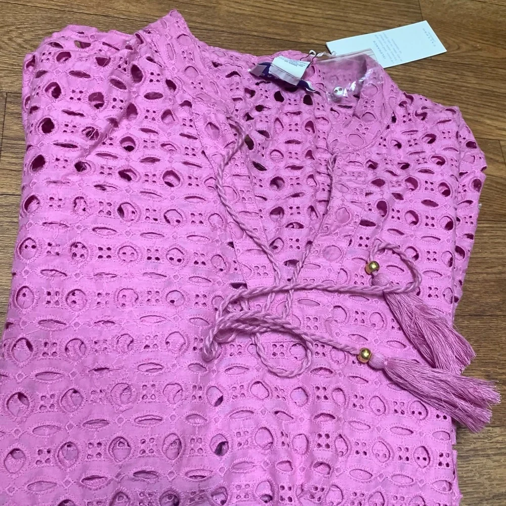 Women’s Calypso St Barth Rose Pink Top Size Large NWT